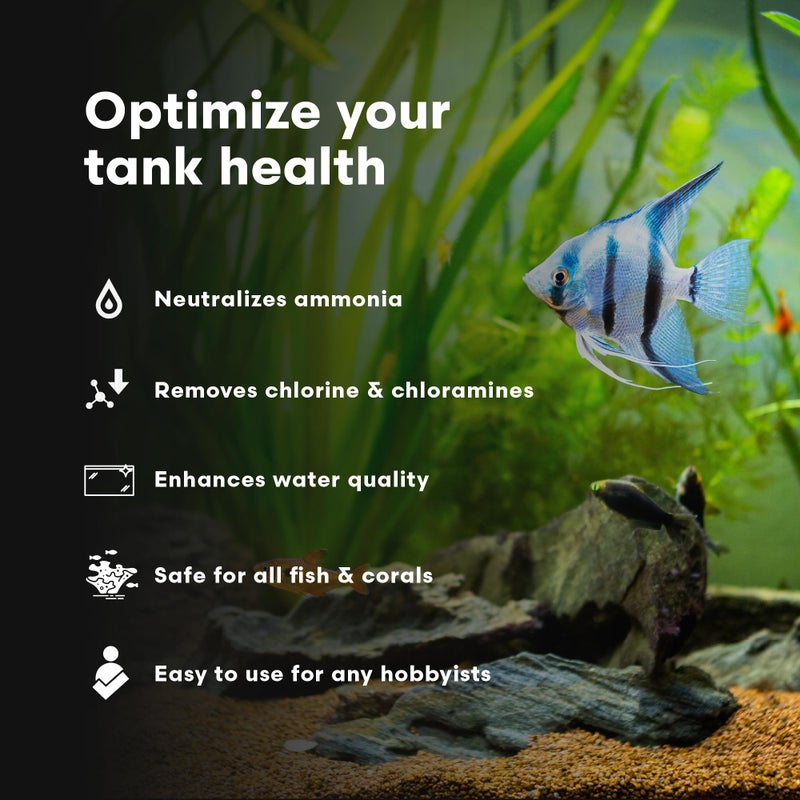 Continuum Aquatics Fraction Water Conditioner for Freshwater & Marine Aquariums â€“ Removes Ammonia, Chlorine & Chloramines â€“ Supports Aquarium Balance â€“ Advanced Water Treatment, 250 ml - Image 4